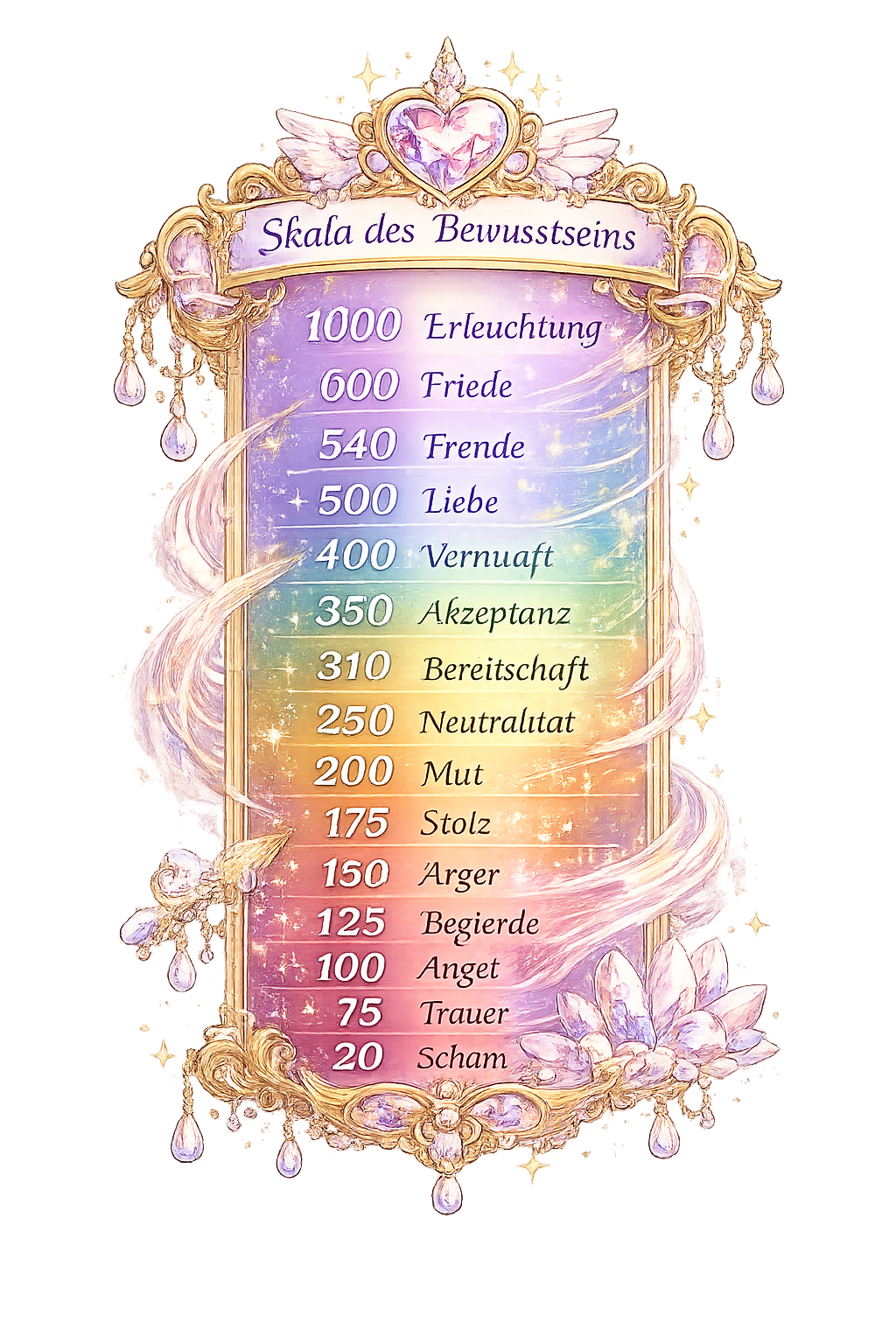 Die Skala des Bewusstseins nach Dr. David R. Hawkins