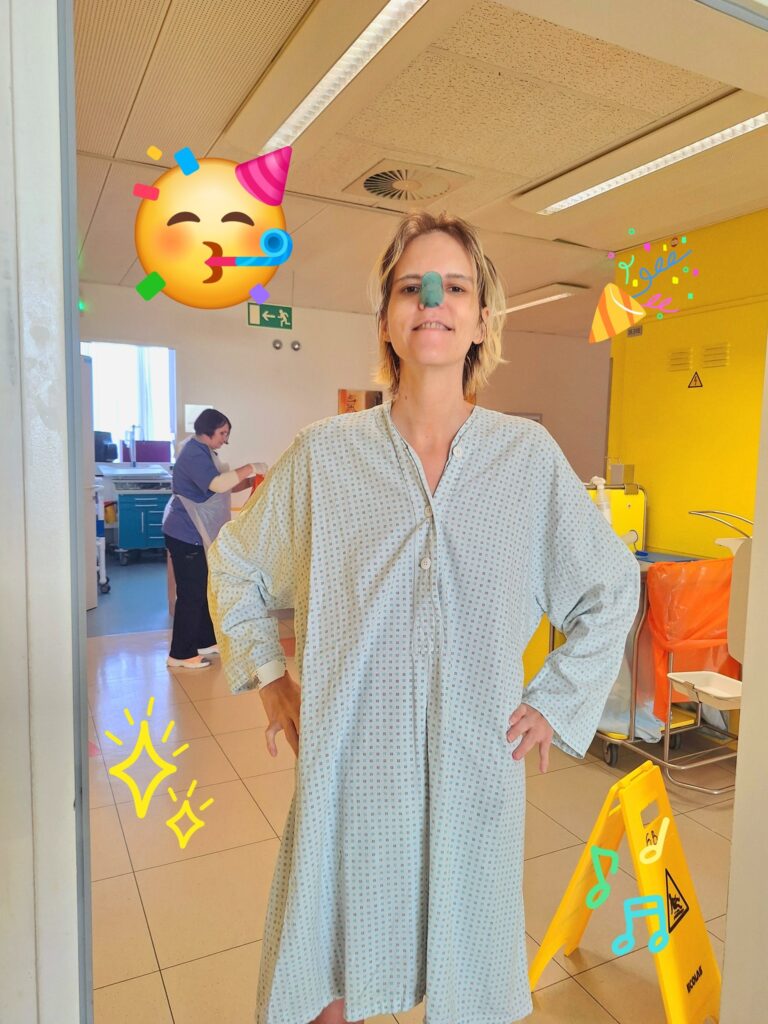 Ich im Krankenhaus zu Faschingsbeginn am 11.11